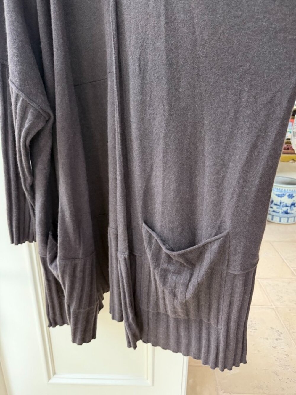 NWT- Cashmere Open-Front Cardigan - Picture 3 of 7